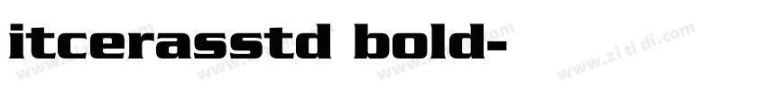 itcerasstd bold字体转换